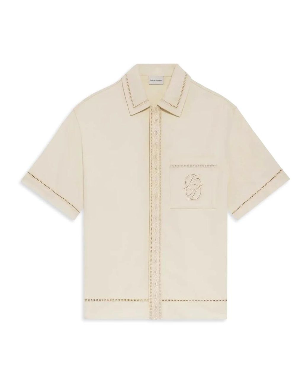 Drole de Monsieur Natural Short Sleeve Shirts for men