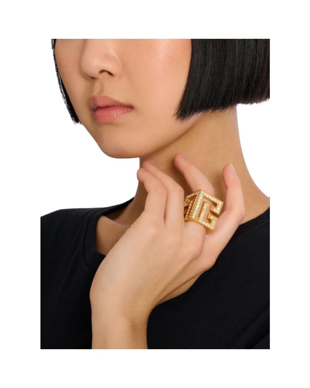 Rings Balmain en coloris Metallic