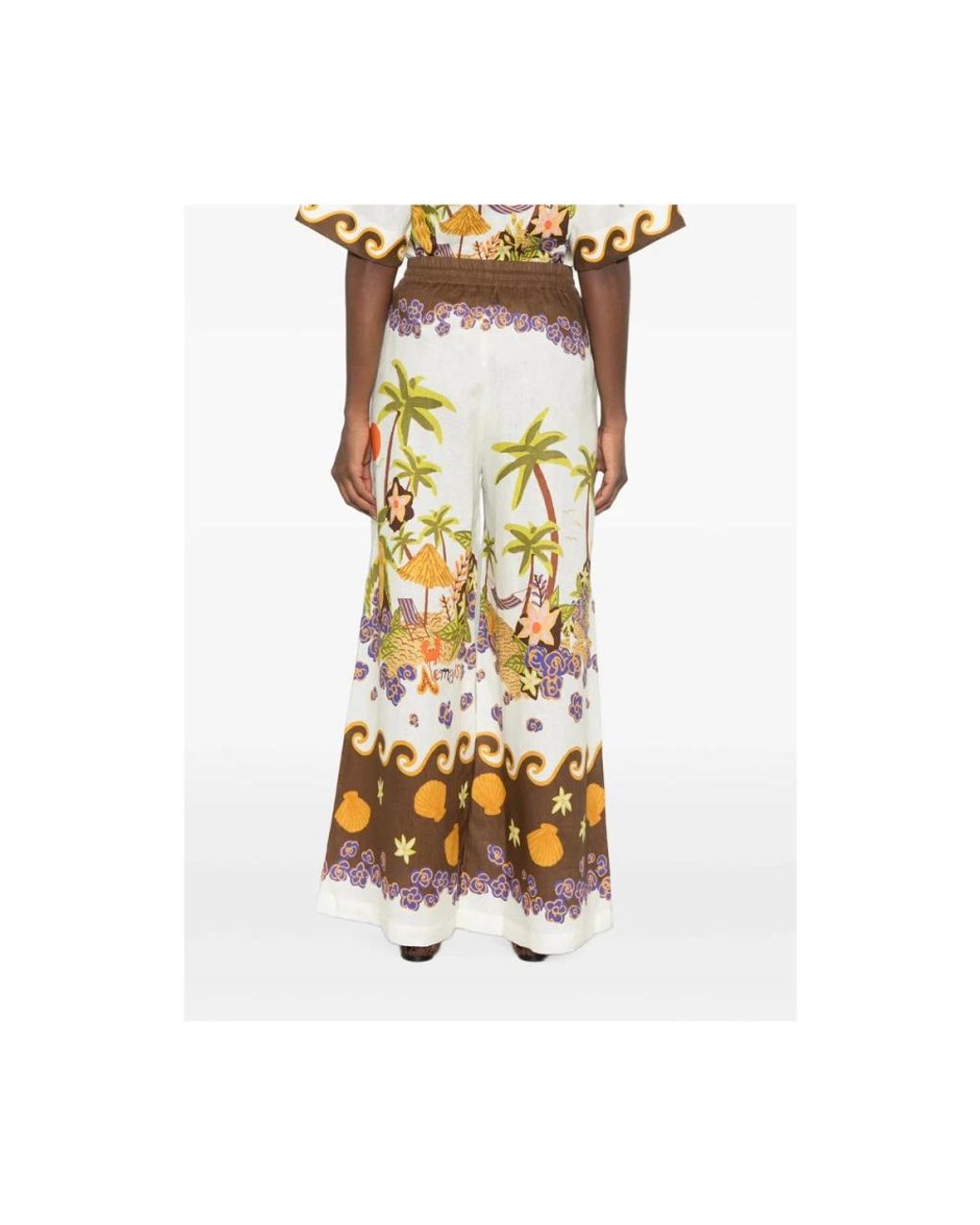 ALÉMAIS Metallic Wide Trousers
