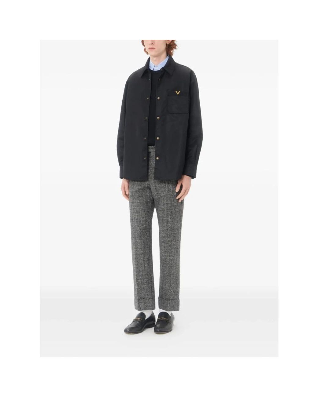 Valentino Blue Round-Neck Knitwear for men