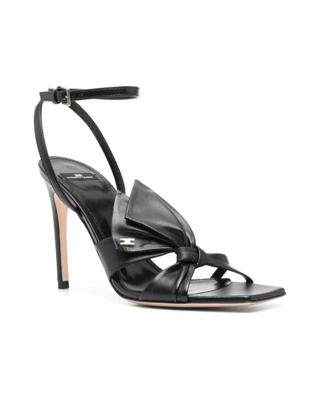 Elisabetta Franchi Black High Heel Sandals