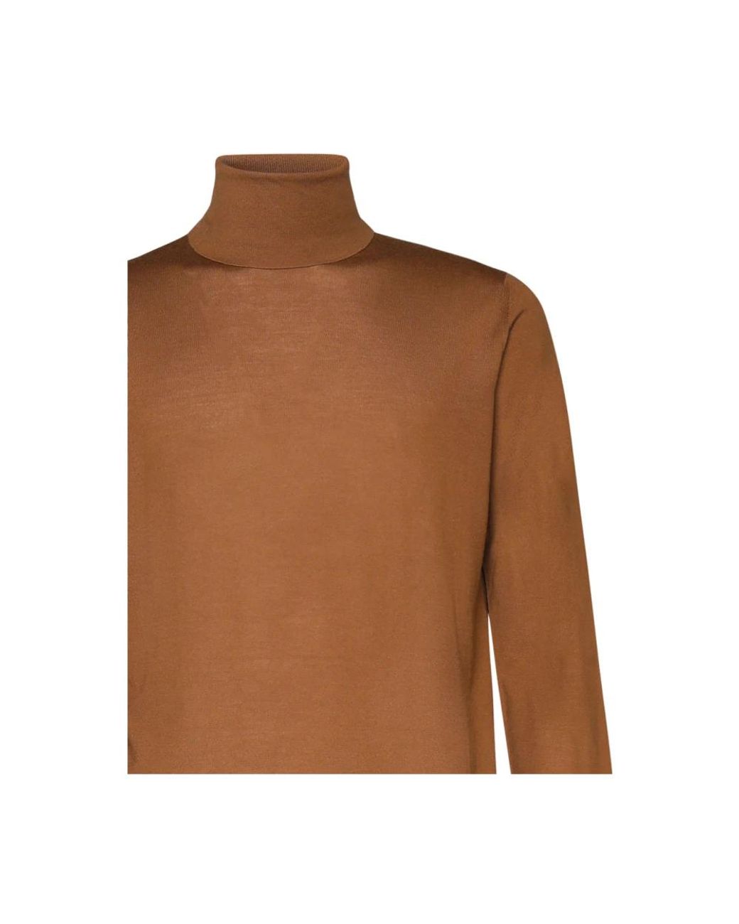 Mauro Ottaviani Brown Turtlenecks for men