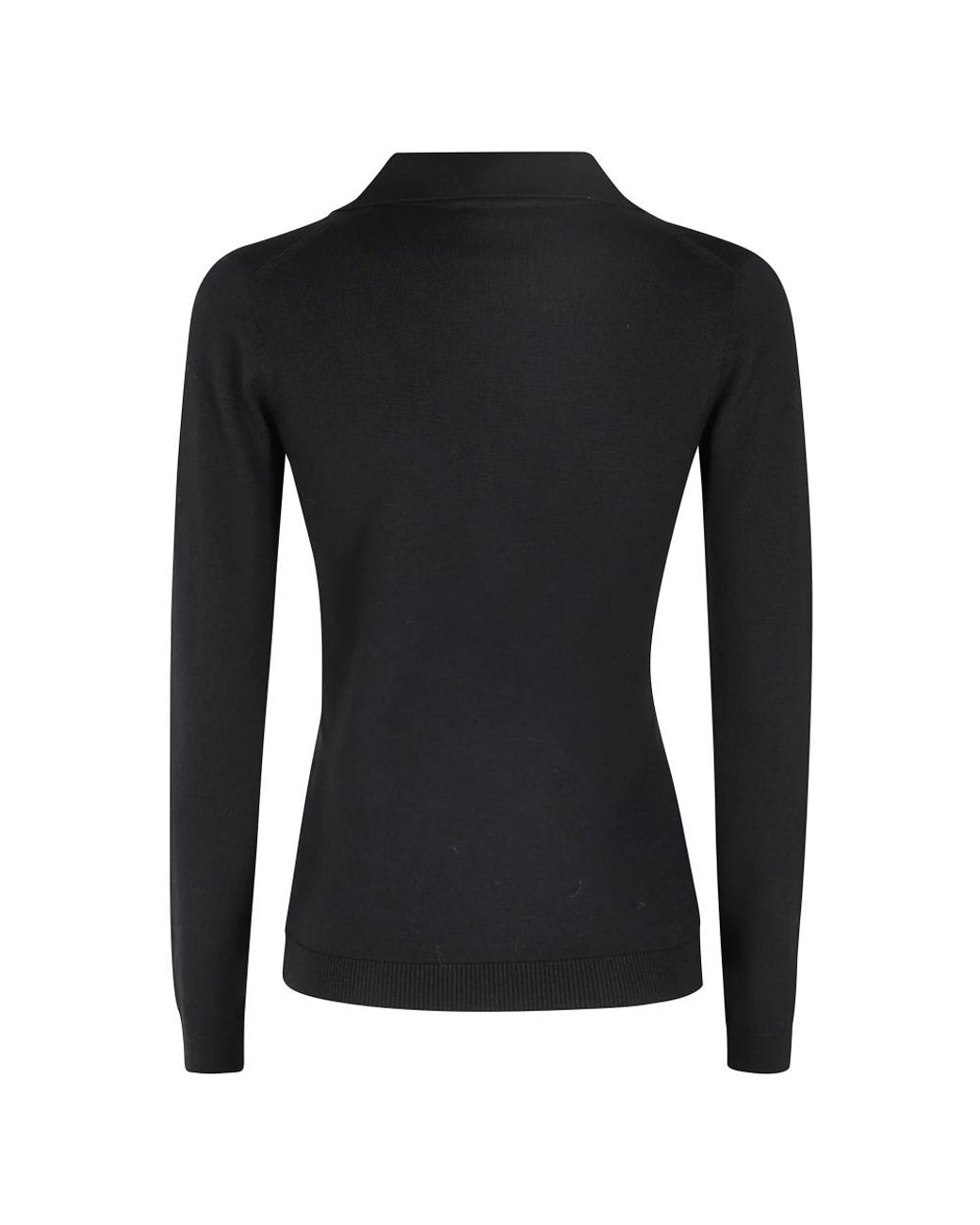 Gran Sasso Black V-Neck Knitwear