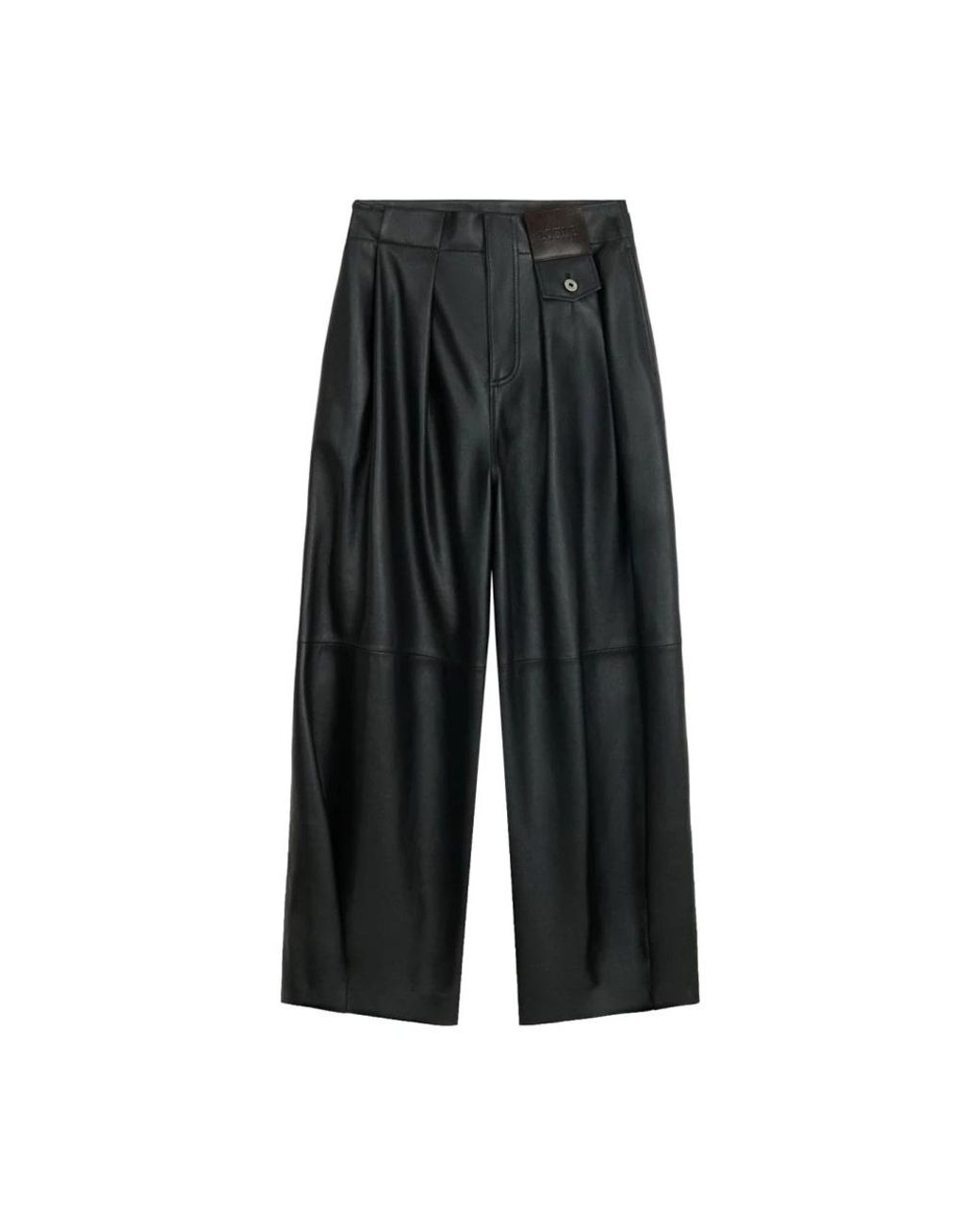 Loewe Black Leather Trousers