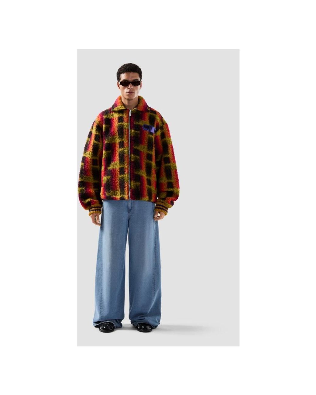 Gcds Red Faux Fur & Shearling Jackets for men