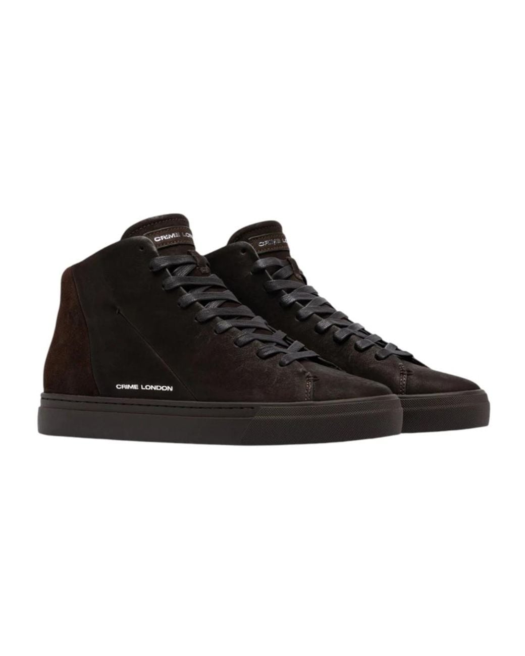 Crime London Black Sneakers for men