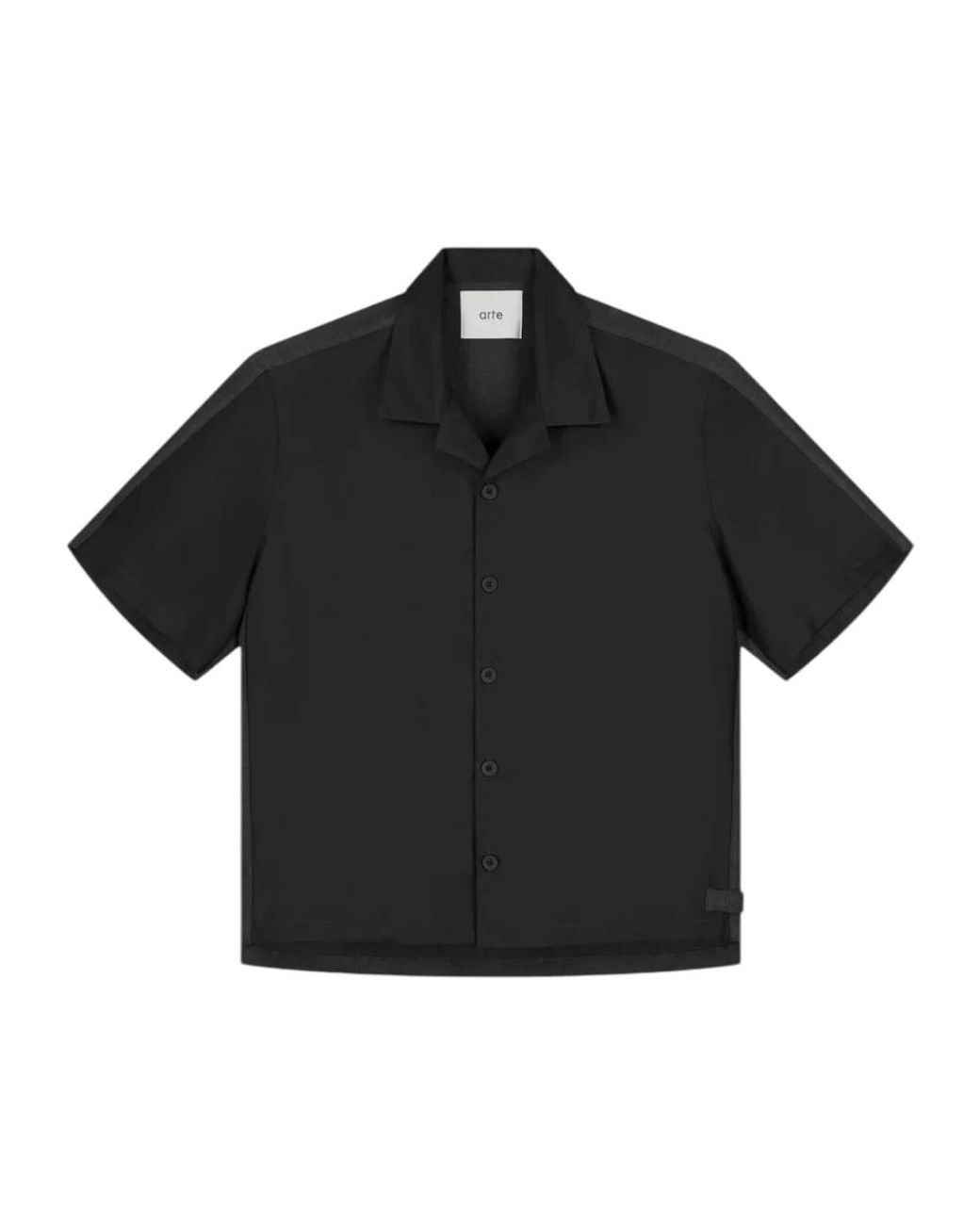 Arte' Black Short Sleeve Shirts for men