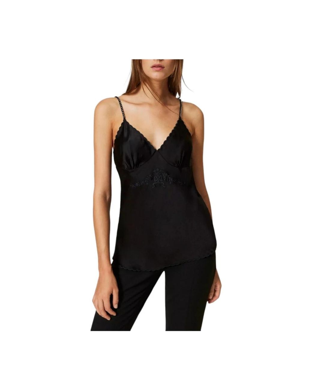 Twinset Black Sleeveless Tops
