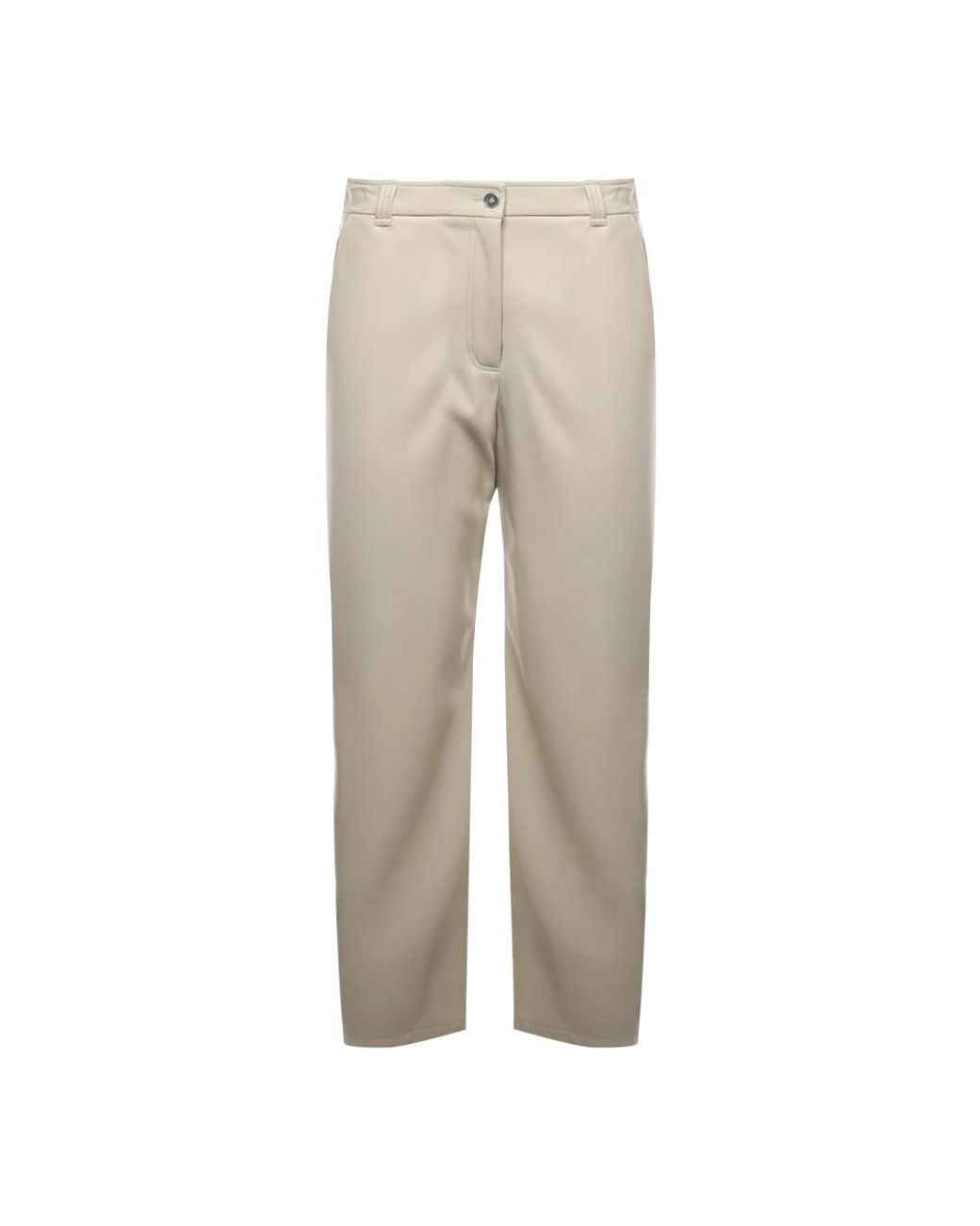 Pinko Straight Trousers in het Natural