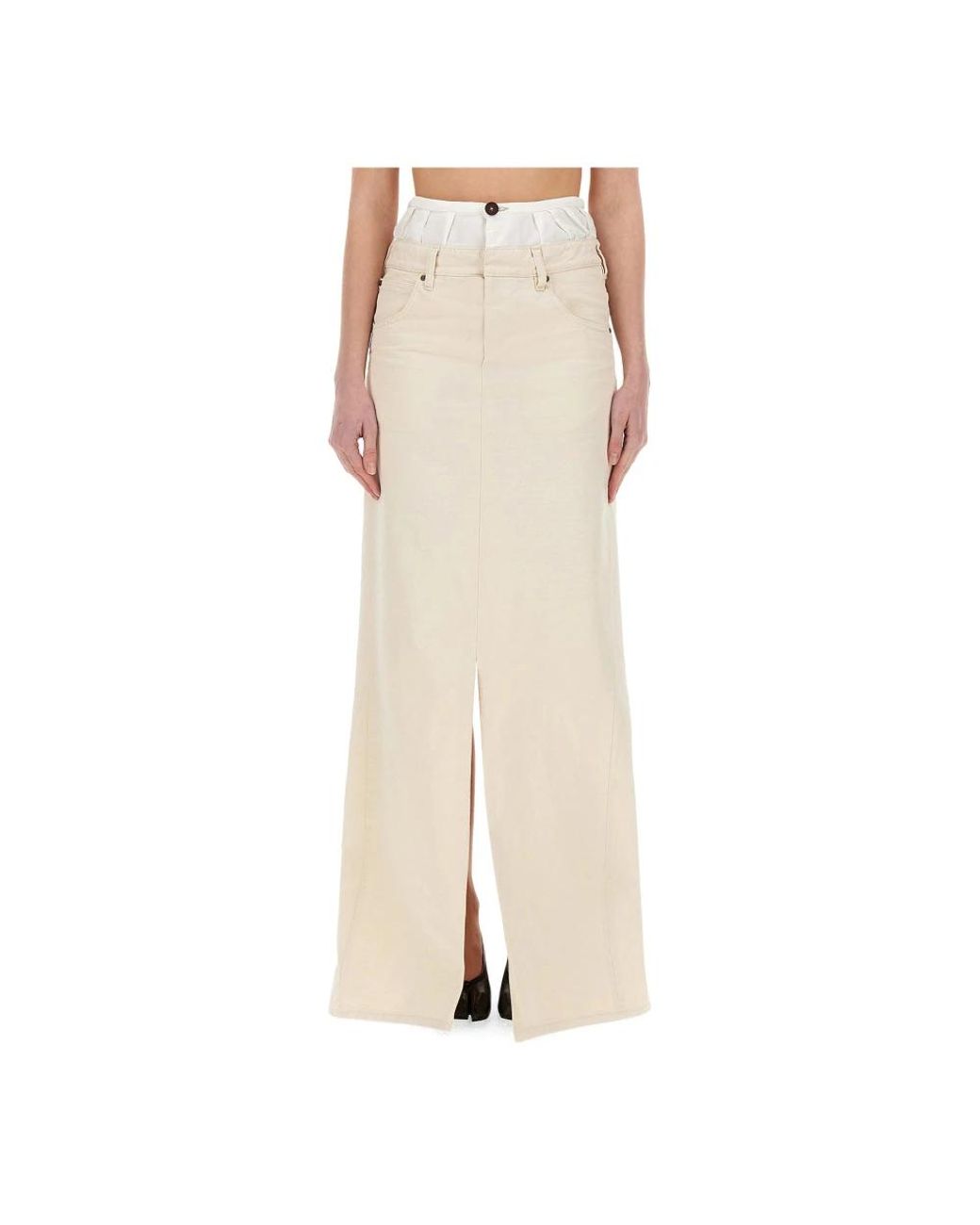 Maison Margiela Natural Maxi Skirts