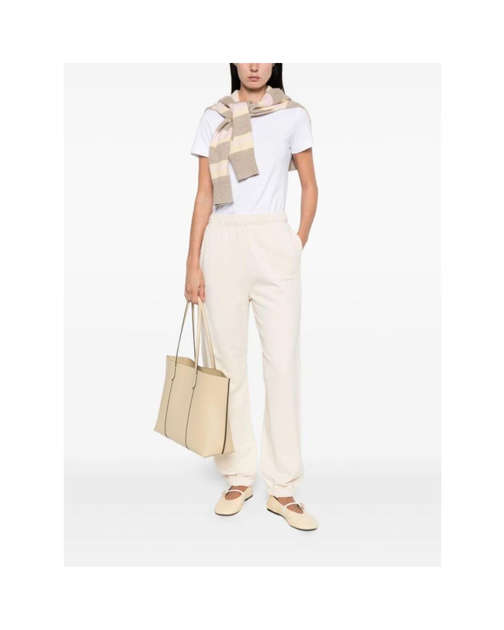 Pinko White Sweatpants