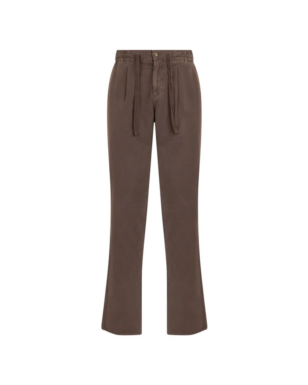 Fedeli Brown Wide Trousers for men