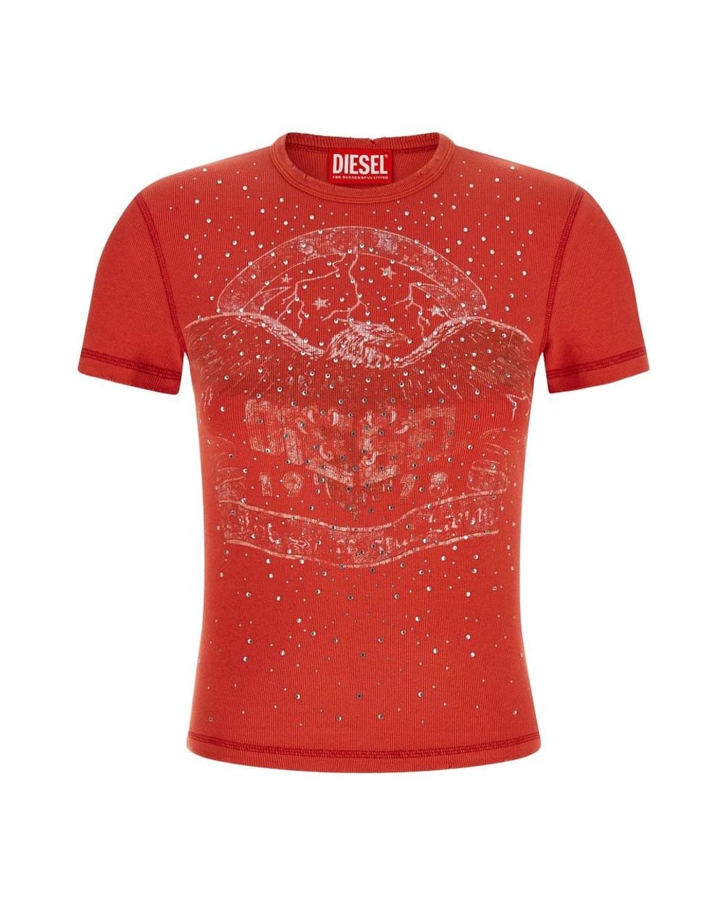 DIESEL Red T-Shirts