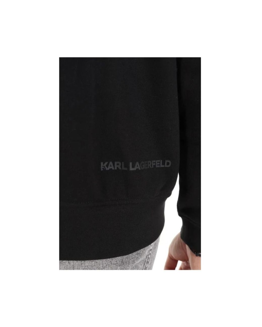Karl Lagerfeld Black Hoodies for men