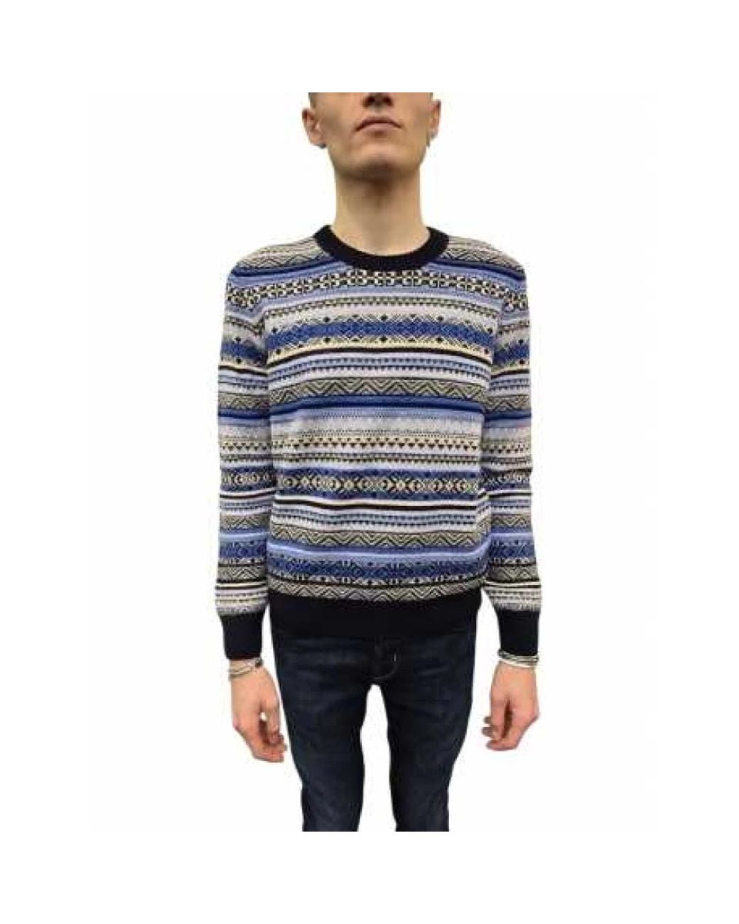Jacob Cohen Blue Round-Neck Knitwear for men