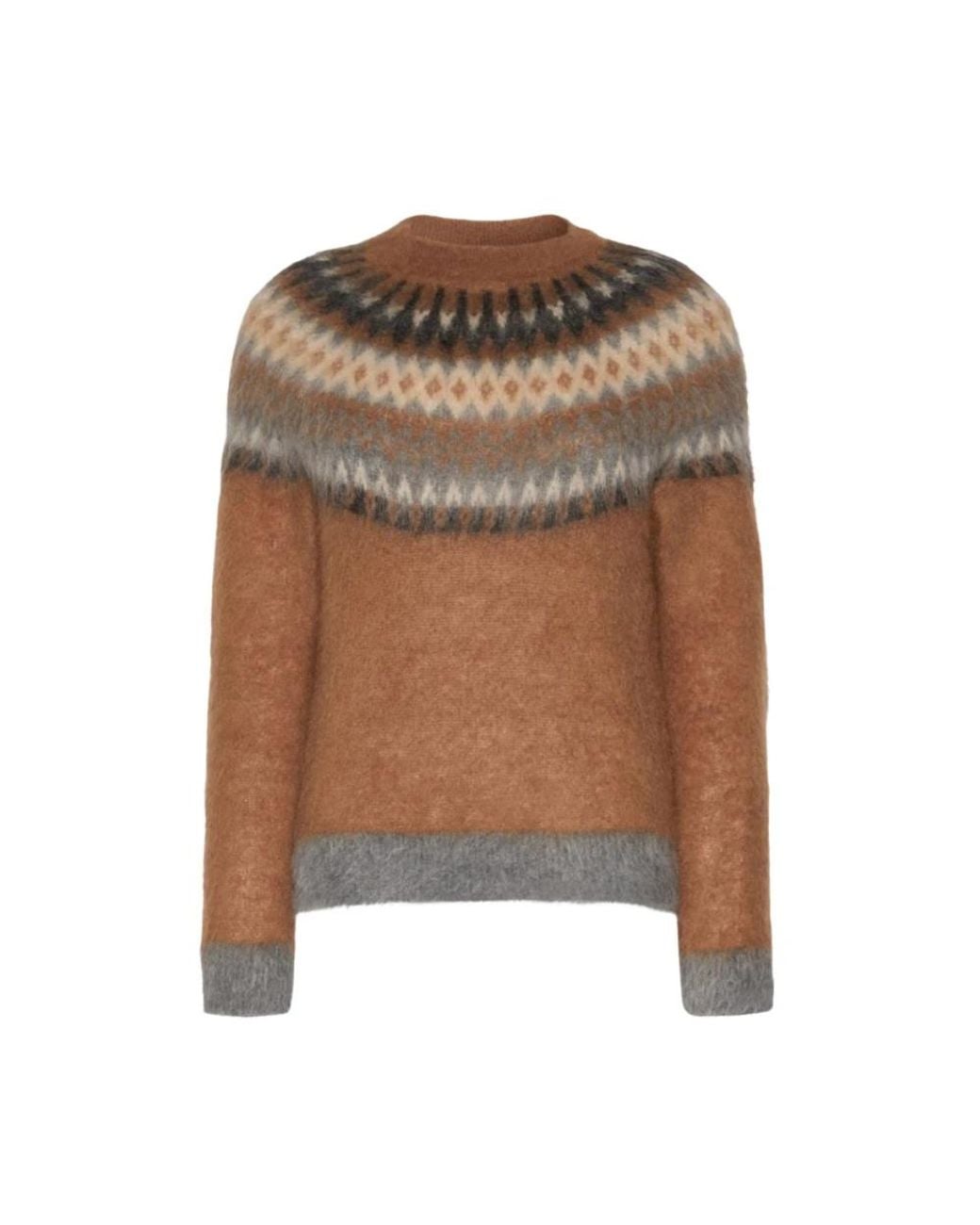 Max Mara Brown Round-Neck Knitwear