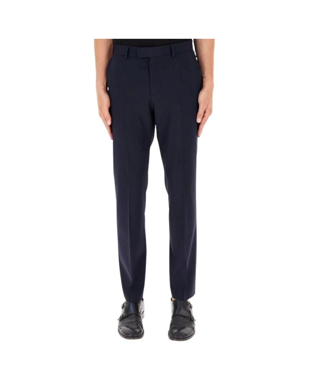 Boss Blue Suit Trousers for men