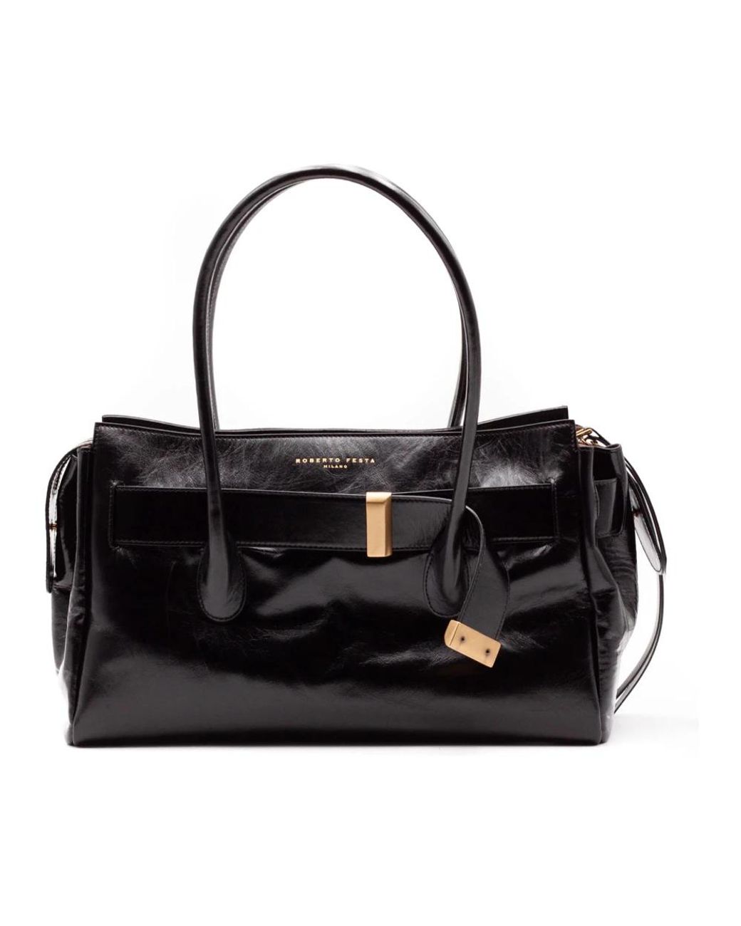 Roberto Festa Black Shopping Bags