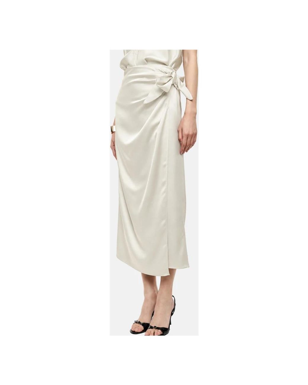 Imperial Natural Midi Skirts