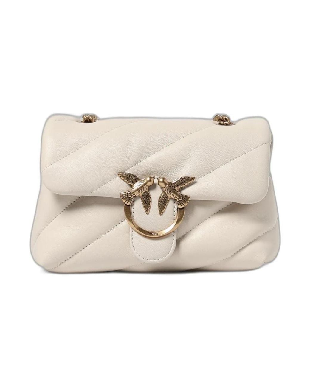 Pinko Natural Shoulder Bags