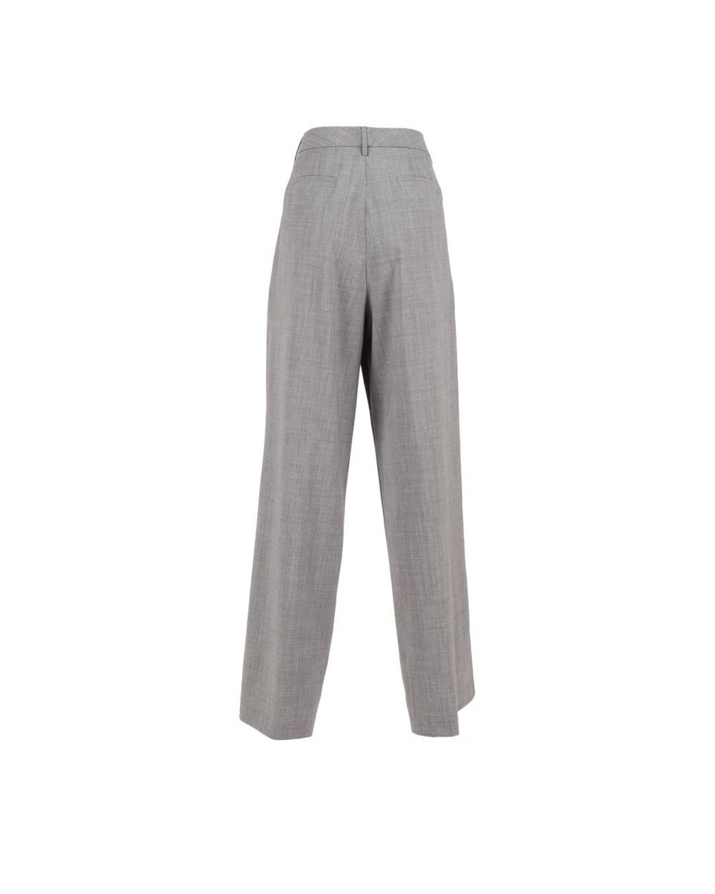 Fabiana Filippi Gray Wide Trousers