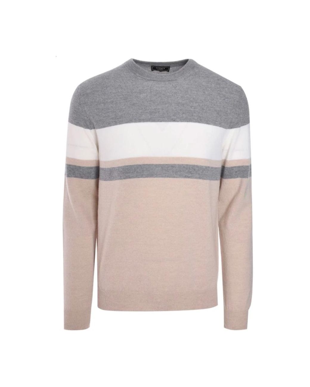 Peserico Gray Round-Neck Knitwear for men