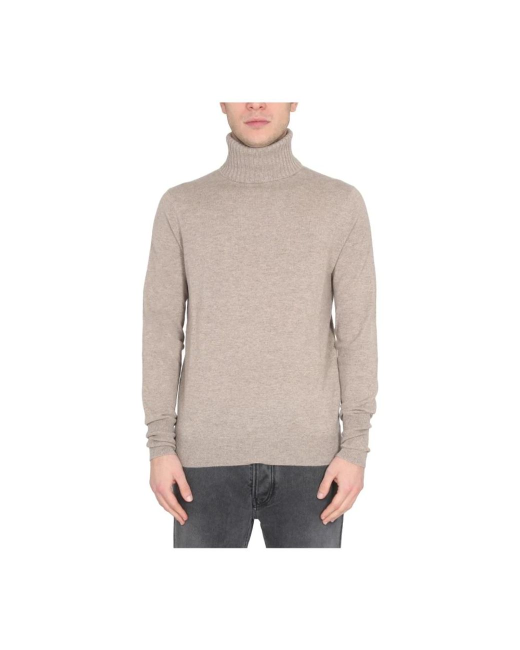 Ballantyne Gray Cashmere Knitwear for men
