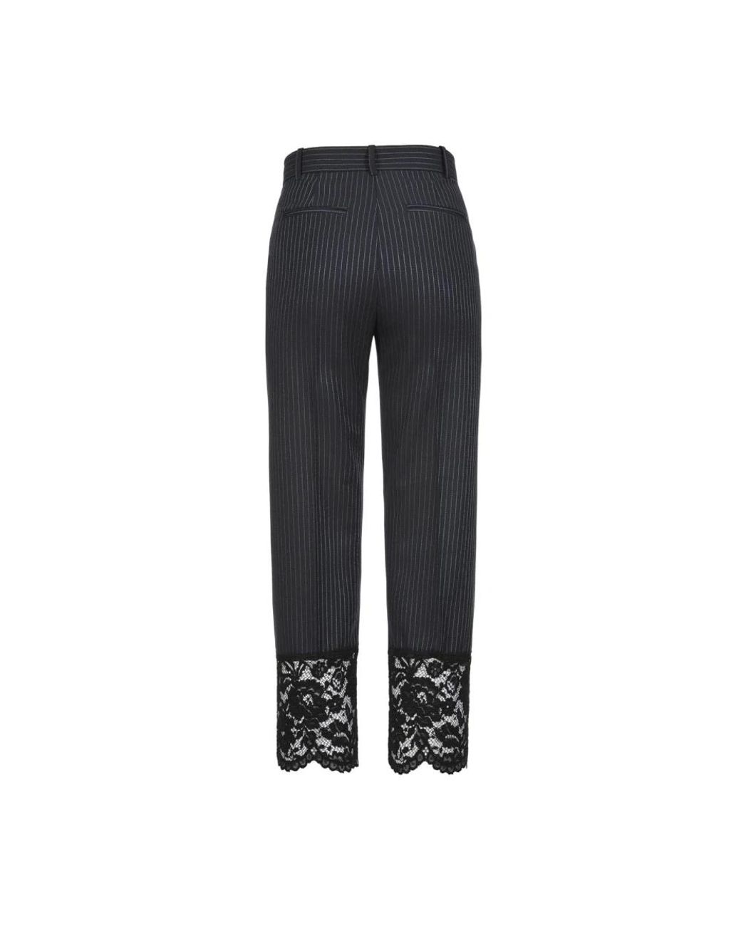 Pinko Blue Slim-Fit Trousers