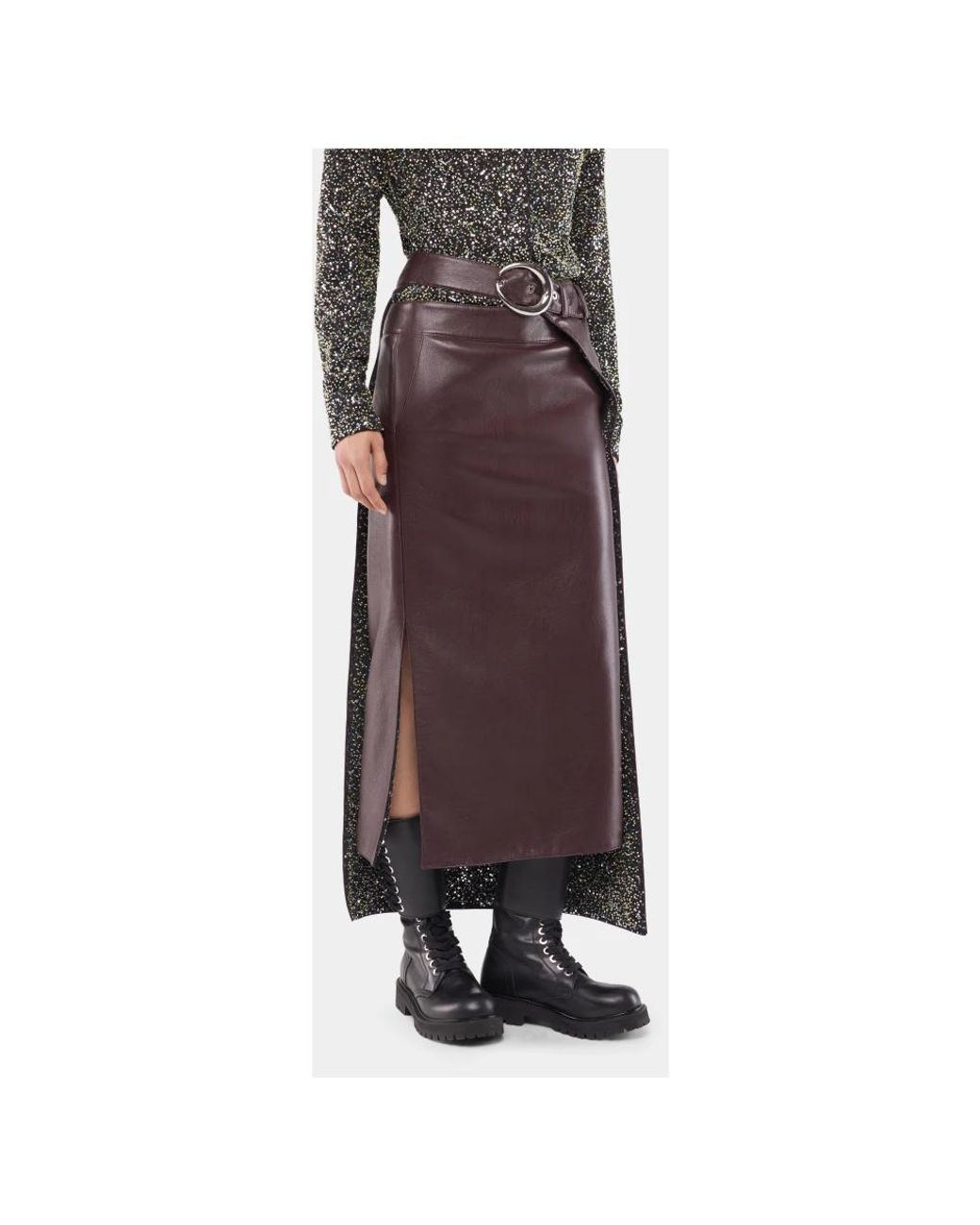 Midi Skirts Rabanne de color Brown