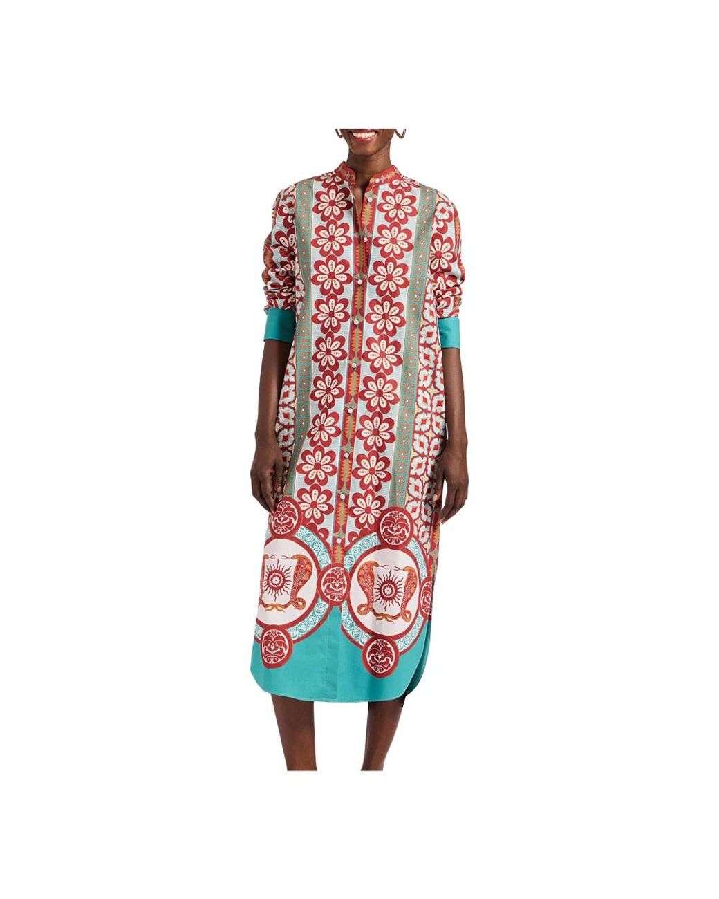 LaDoubleJ Kleedjes ,Veelkleurig ,Sundowner Tunic in het Red