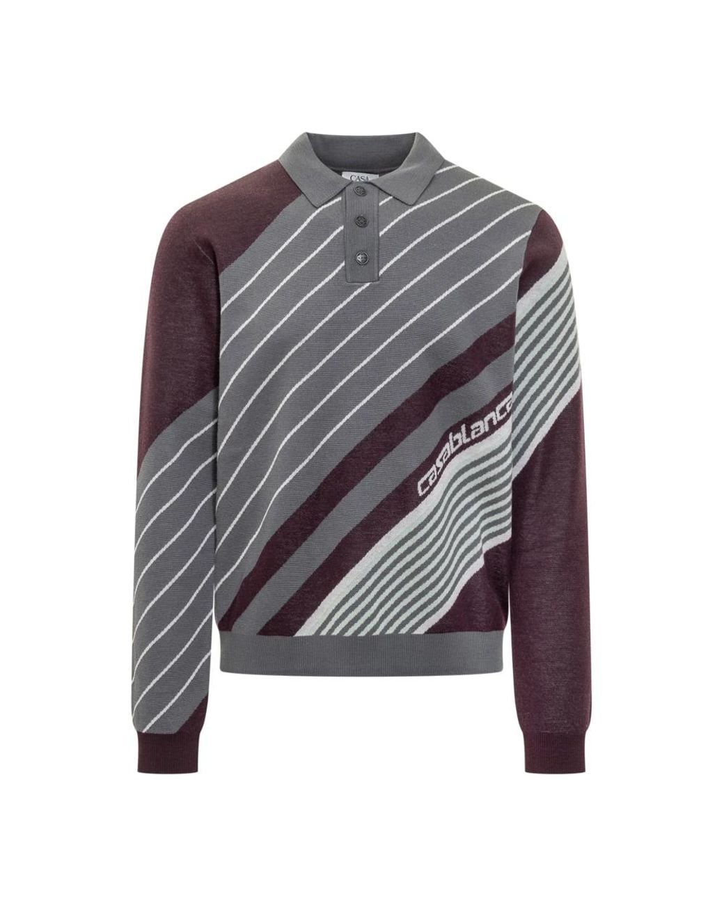 Casablanca Gray Round-Neck Knitwear for men
