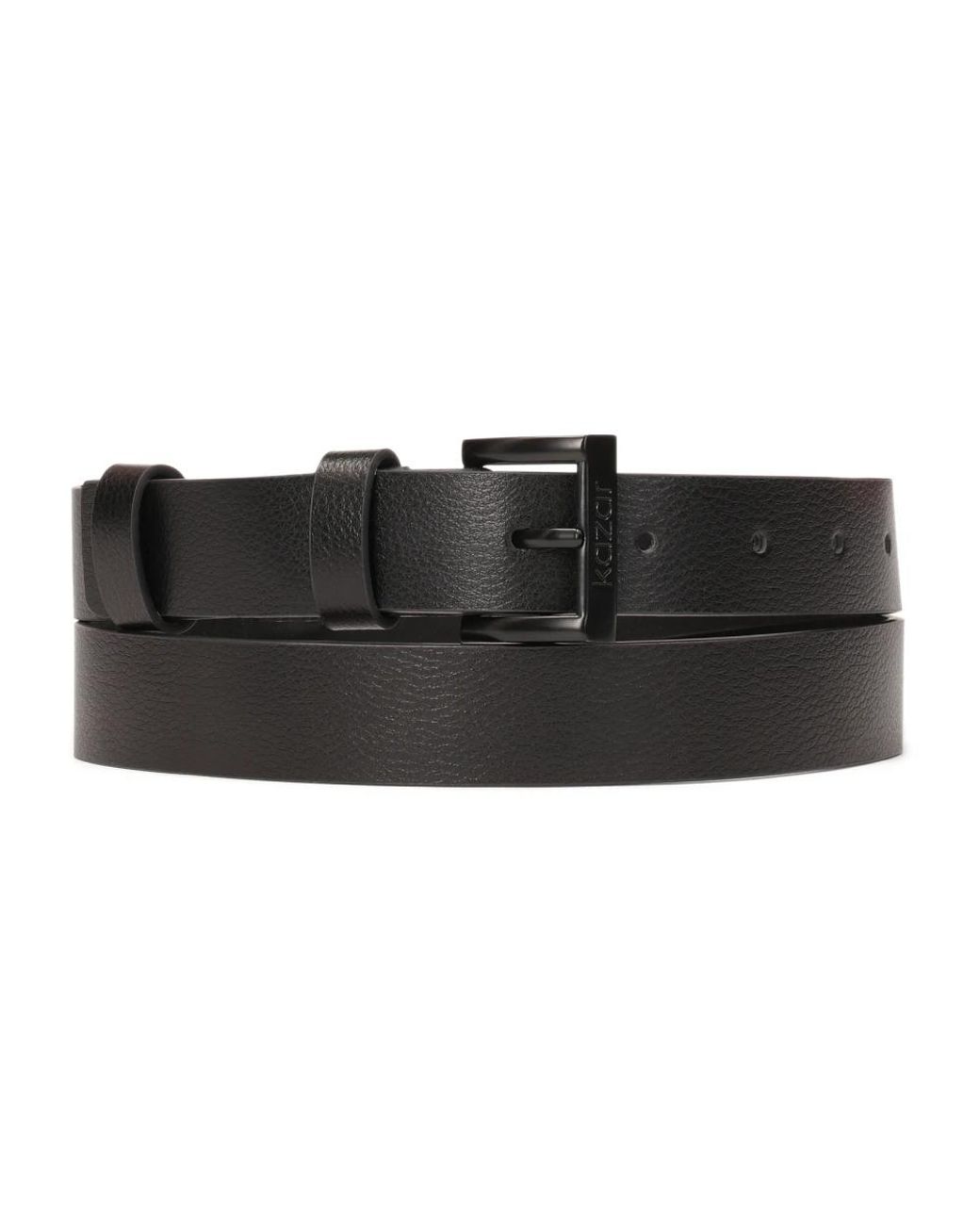 Kazar Accessoires ,Zwart ,Leer Zwart Riem Met Een Kenmerkende Erwtachtige Textuur in het Black