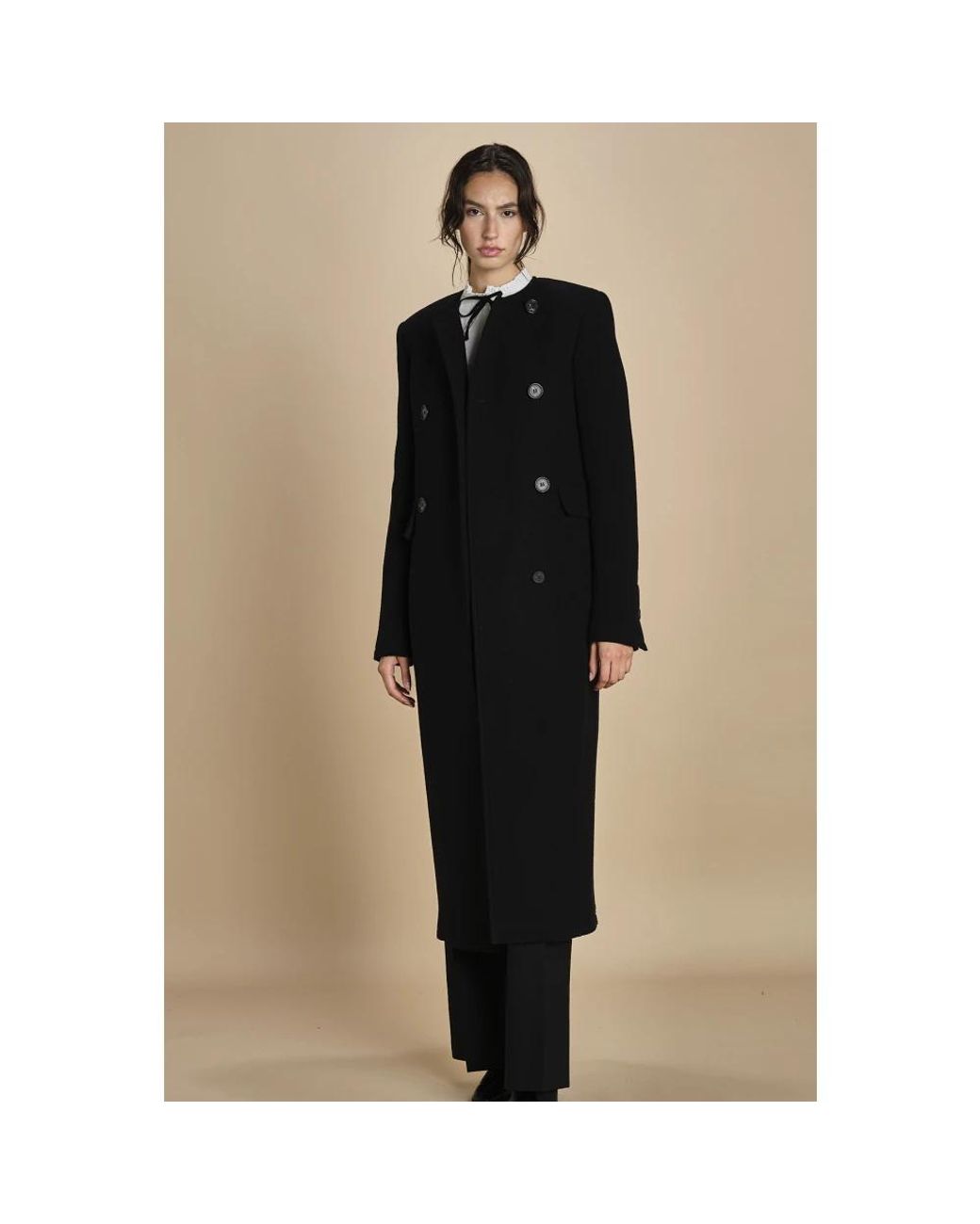 N°21 Black Double-Breasted Coats