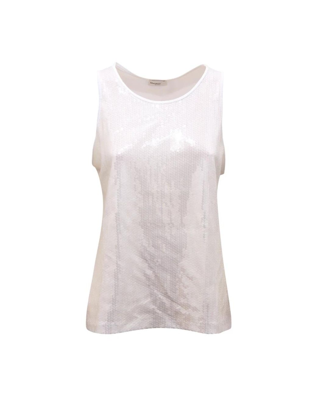 Marella White Sleeveless Tops