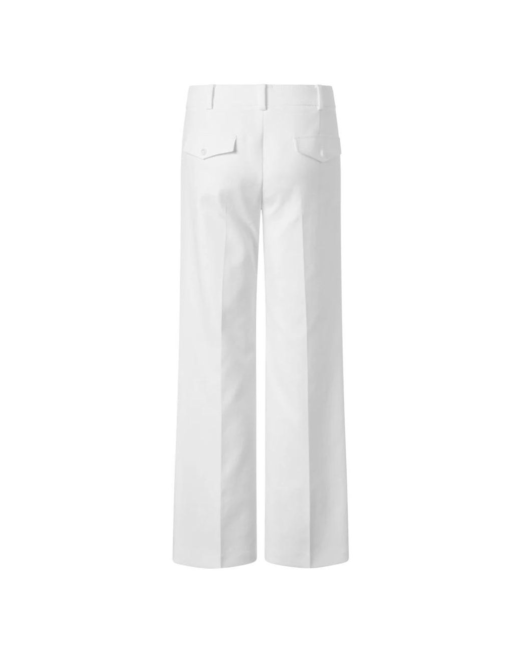 Windsor. White Wide Trousers