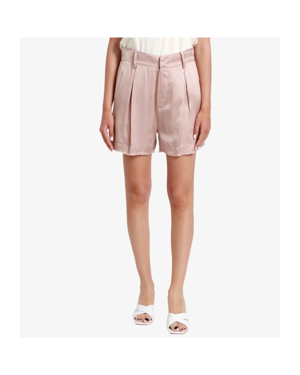 N°21 Korte Broeken ,Roze ,Leer Short Shorts in het Pink
