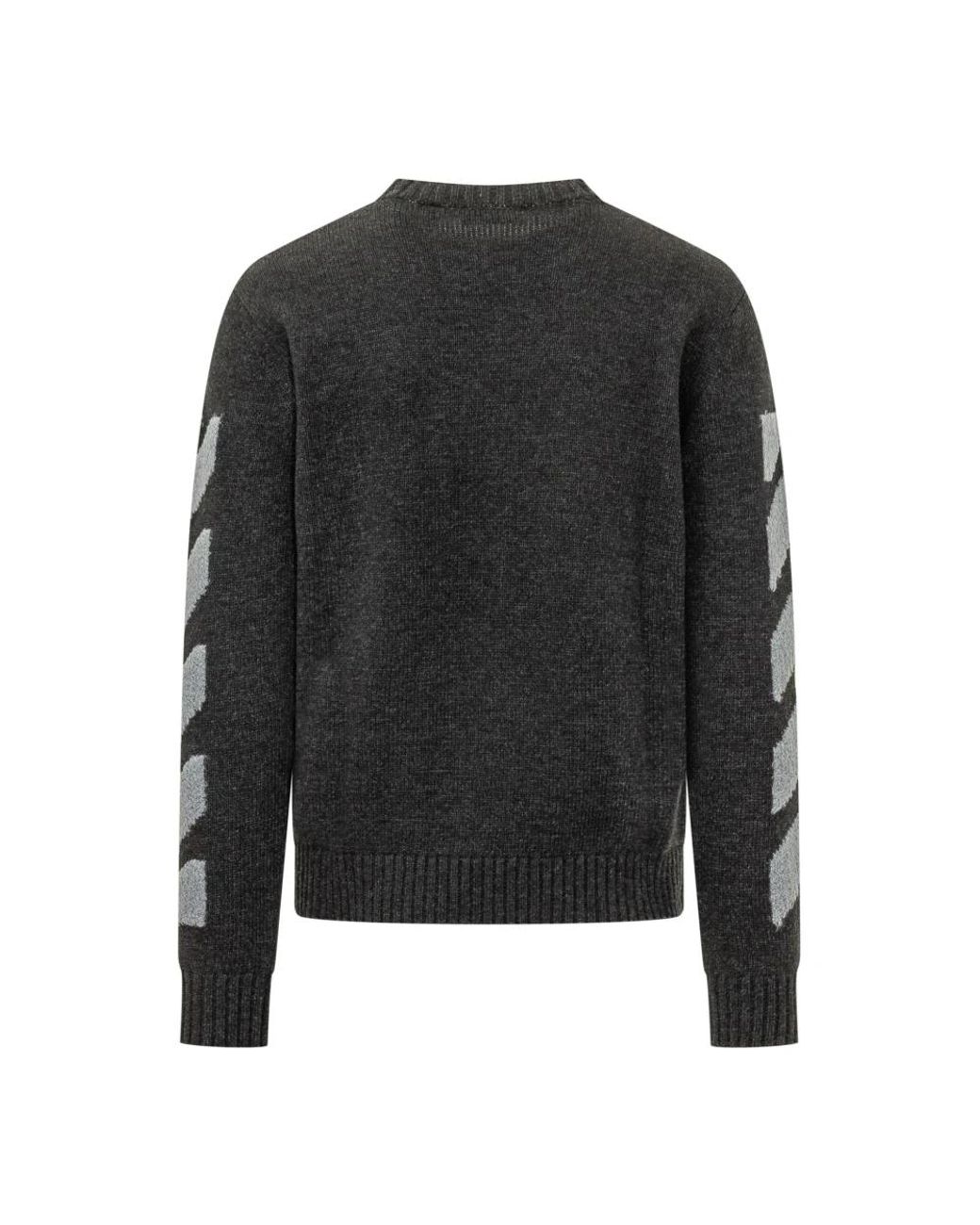 Off-White c/o Virgil Abloh Black Round-Neck Knitwear for men