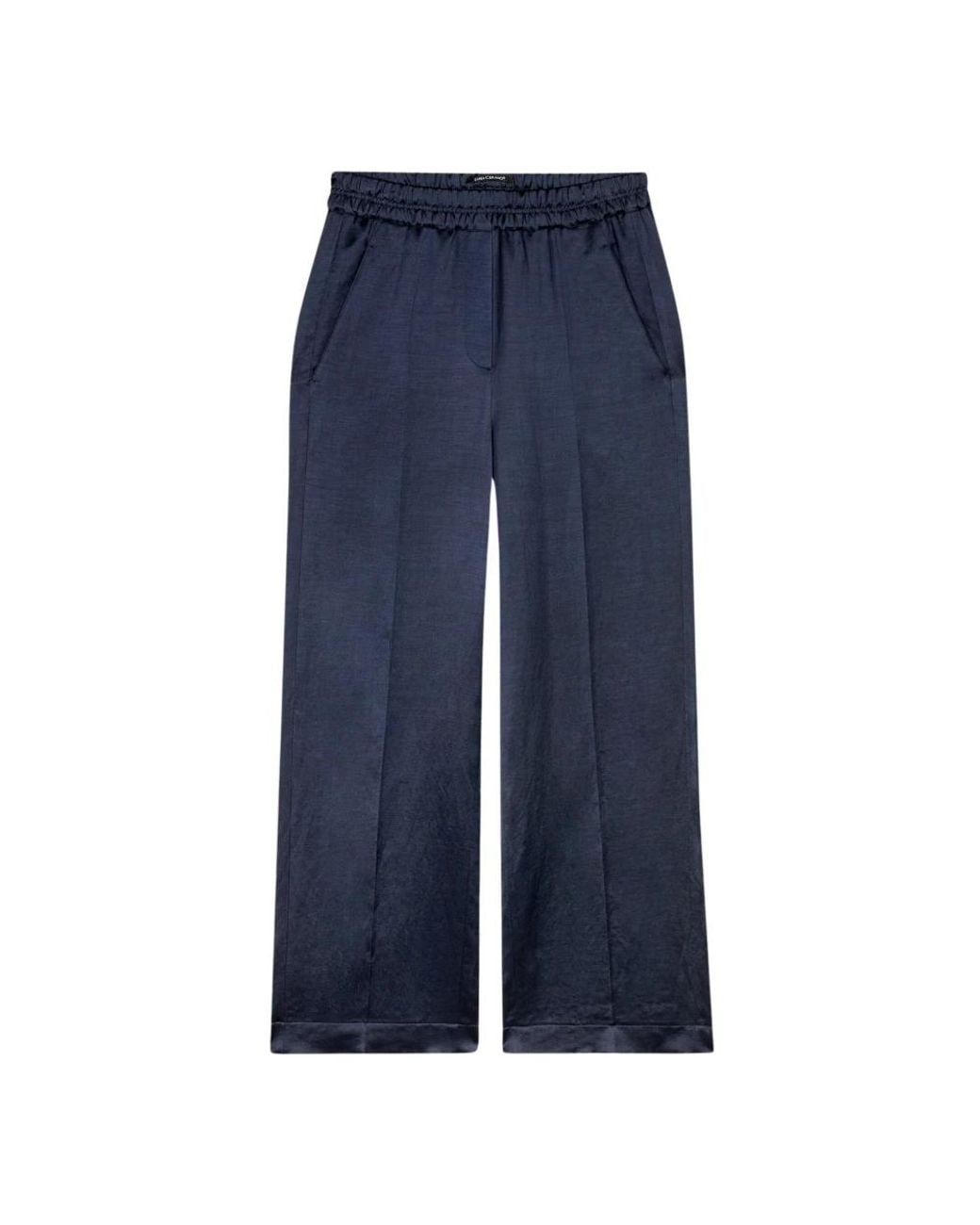 Luisa Cerano Blue Cropped Trousers