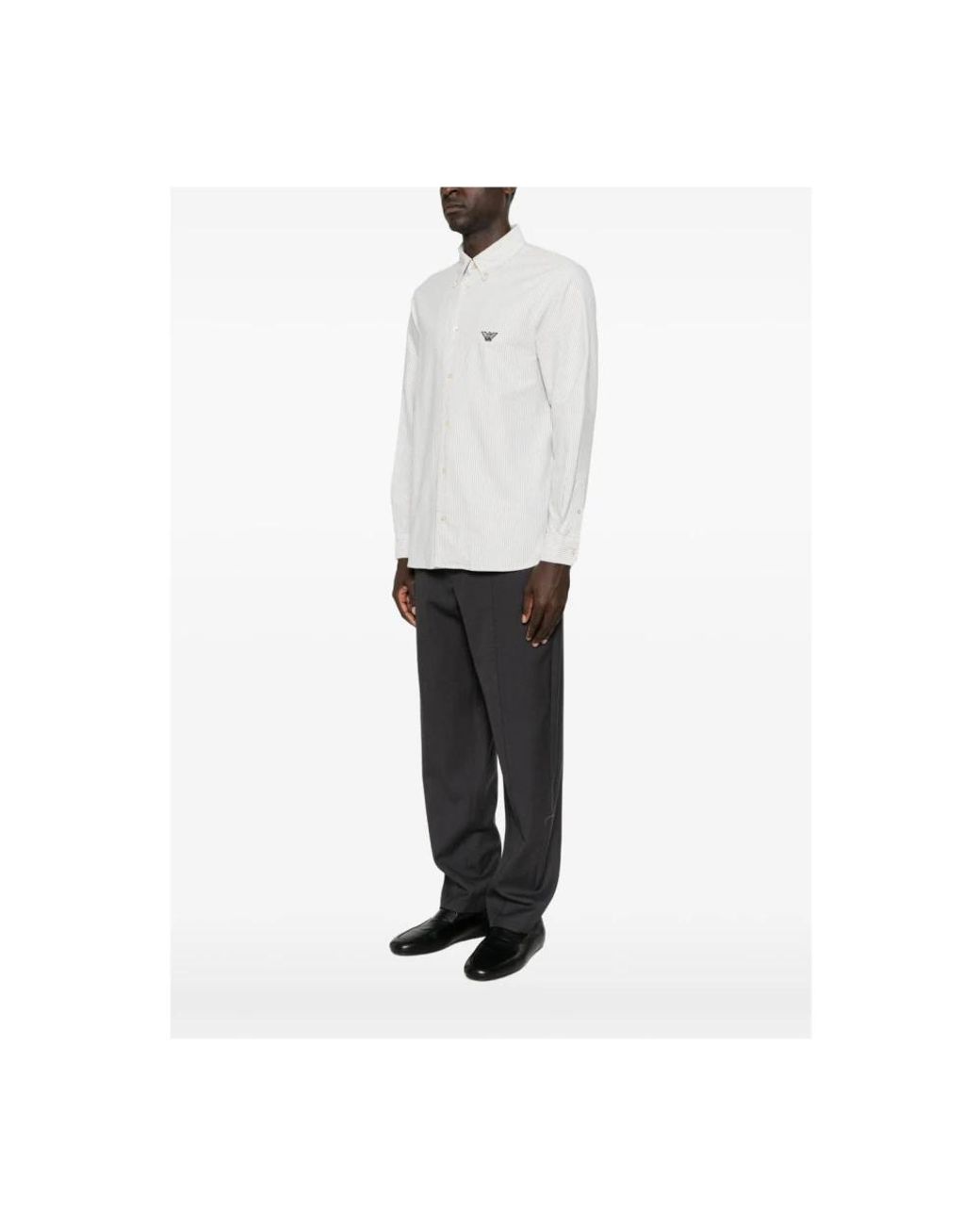 Emporio Armani White Casual Shirts for men