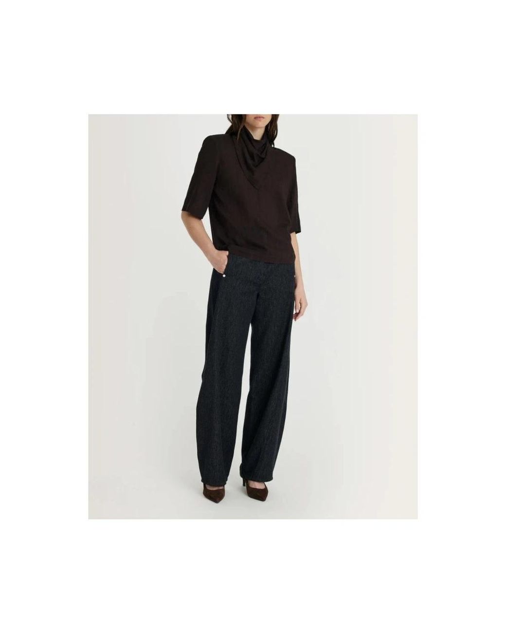 Margaux Lonnberg Black Blouses