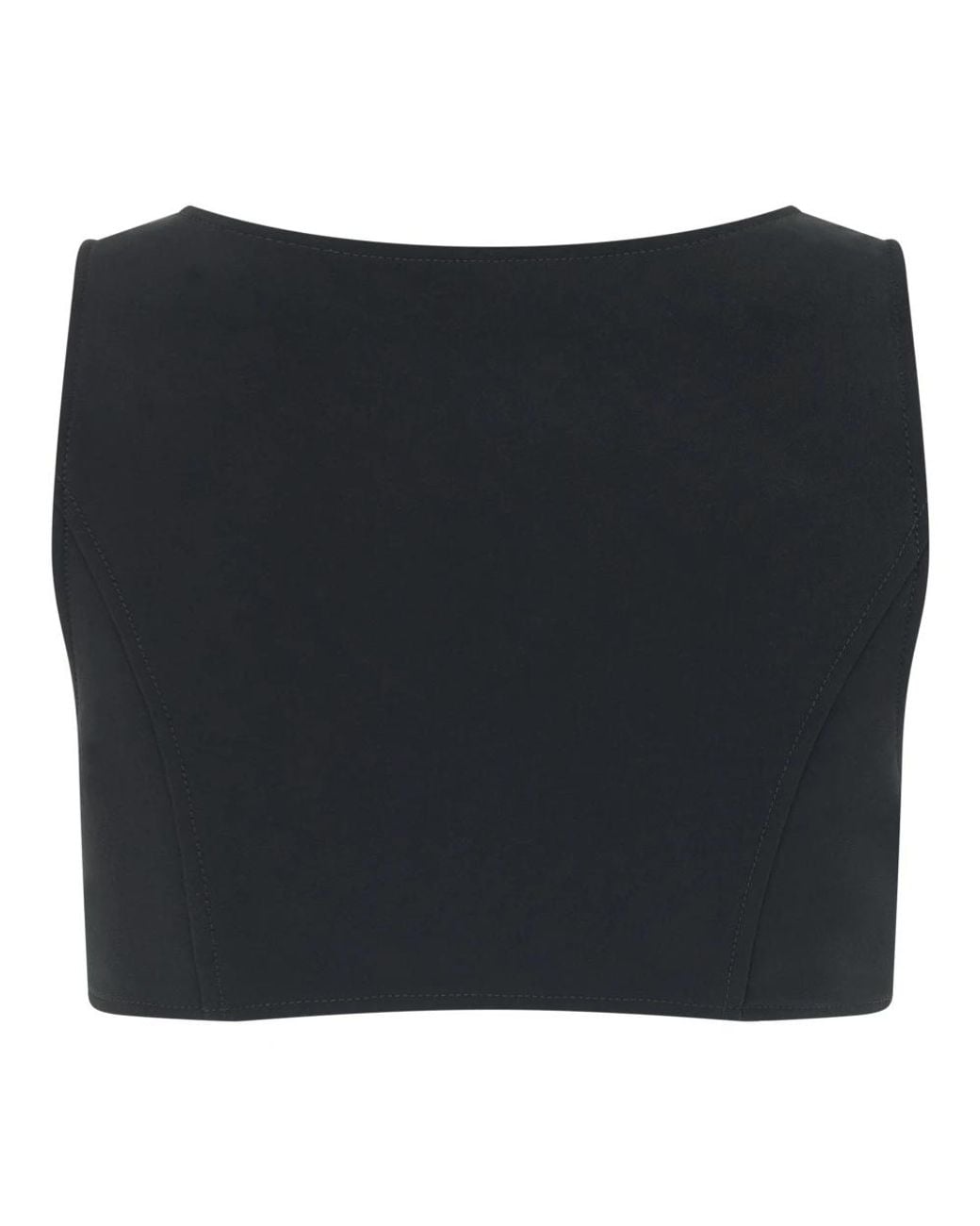 Moschino Black Sleeveless Tops