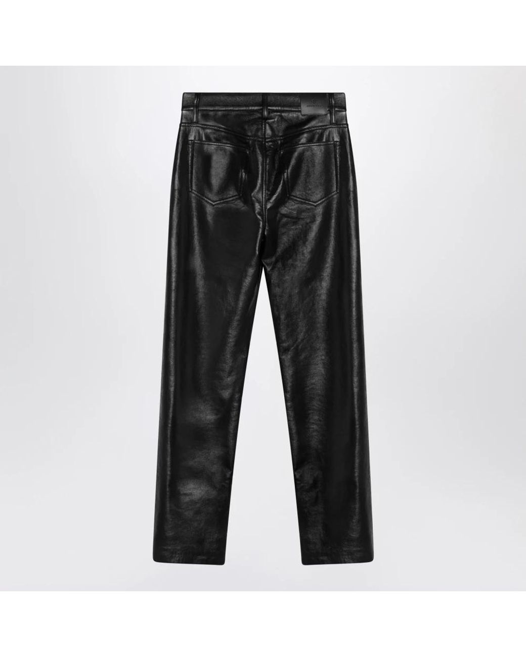 Anine Bing Black Leather Trousers