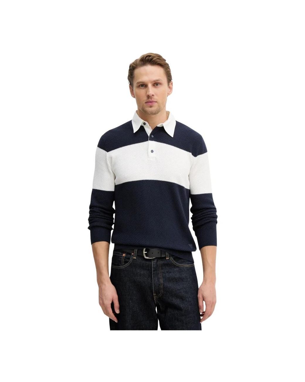 Guess Knox Trui in het Blue voor heren