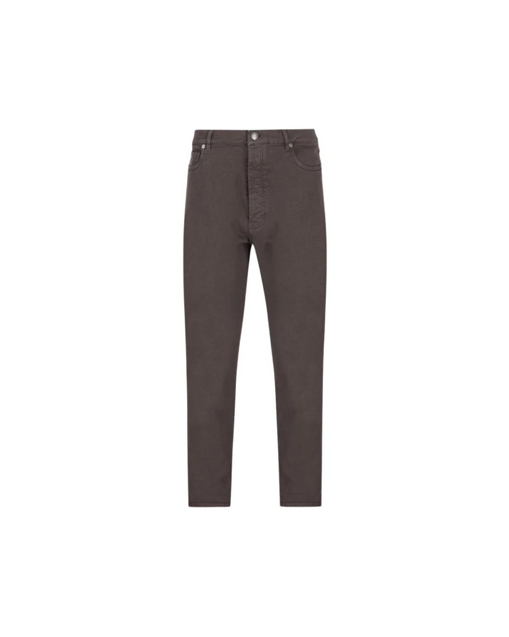Brunello Cucinelli Gray Slim Fit Jeans for men