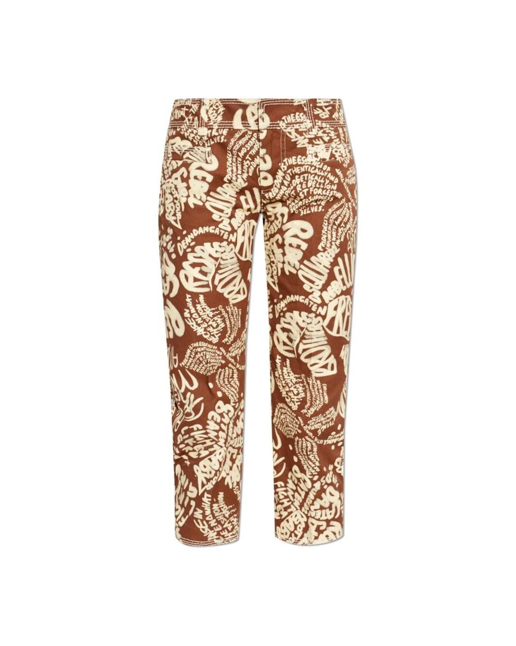 DSquared² Natural Cropped Jeans