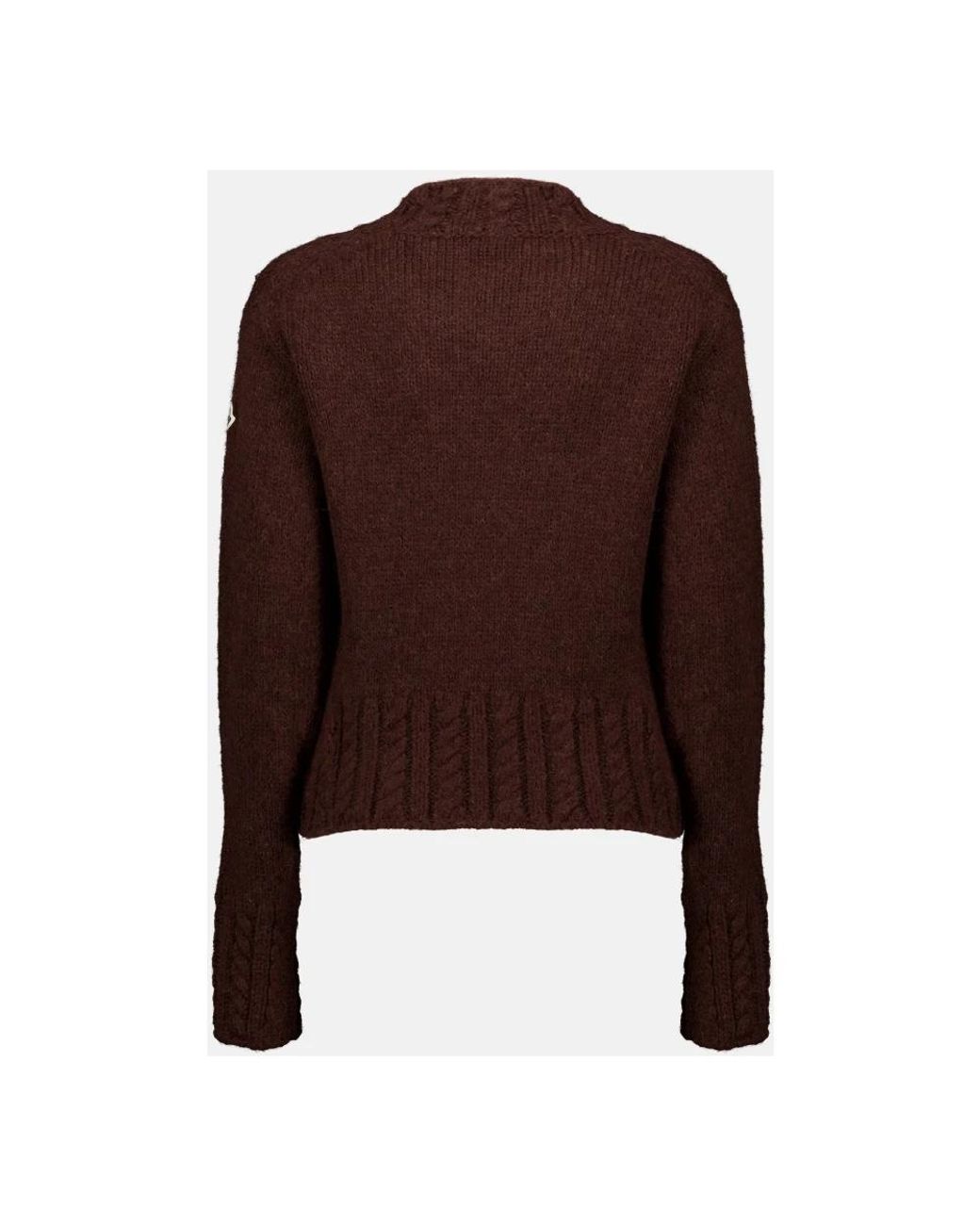 Moncler Brown Round-Neck Knitwear