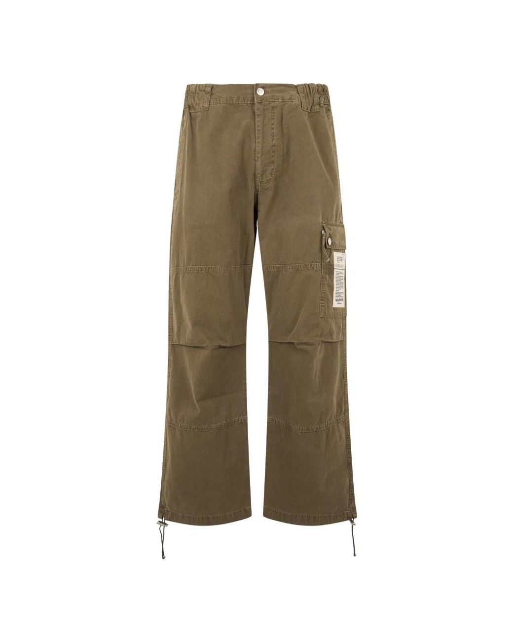 Moschino Green Wide Trousers for men