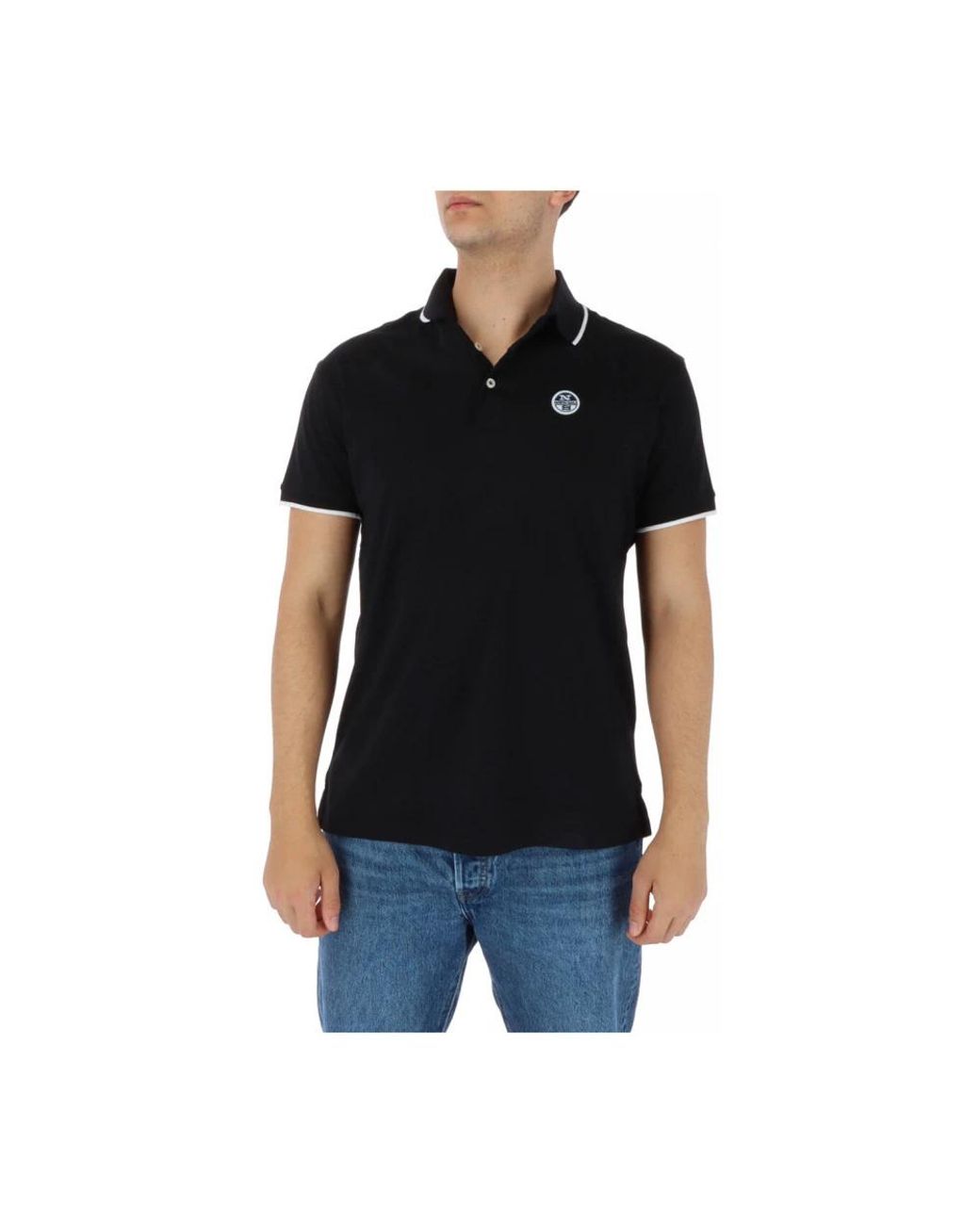 North Sails Black Polo Shirts for men