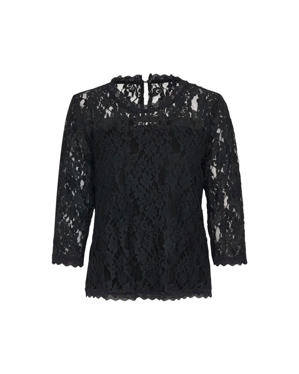 Blouses Cream en coloris Black