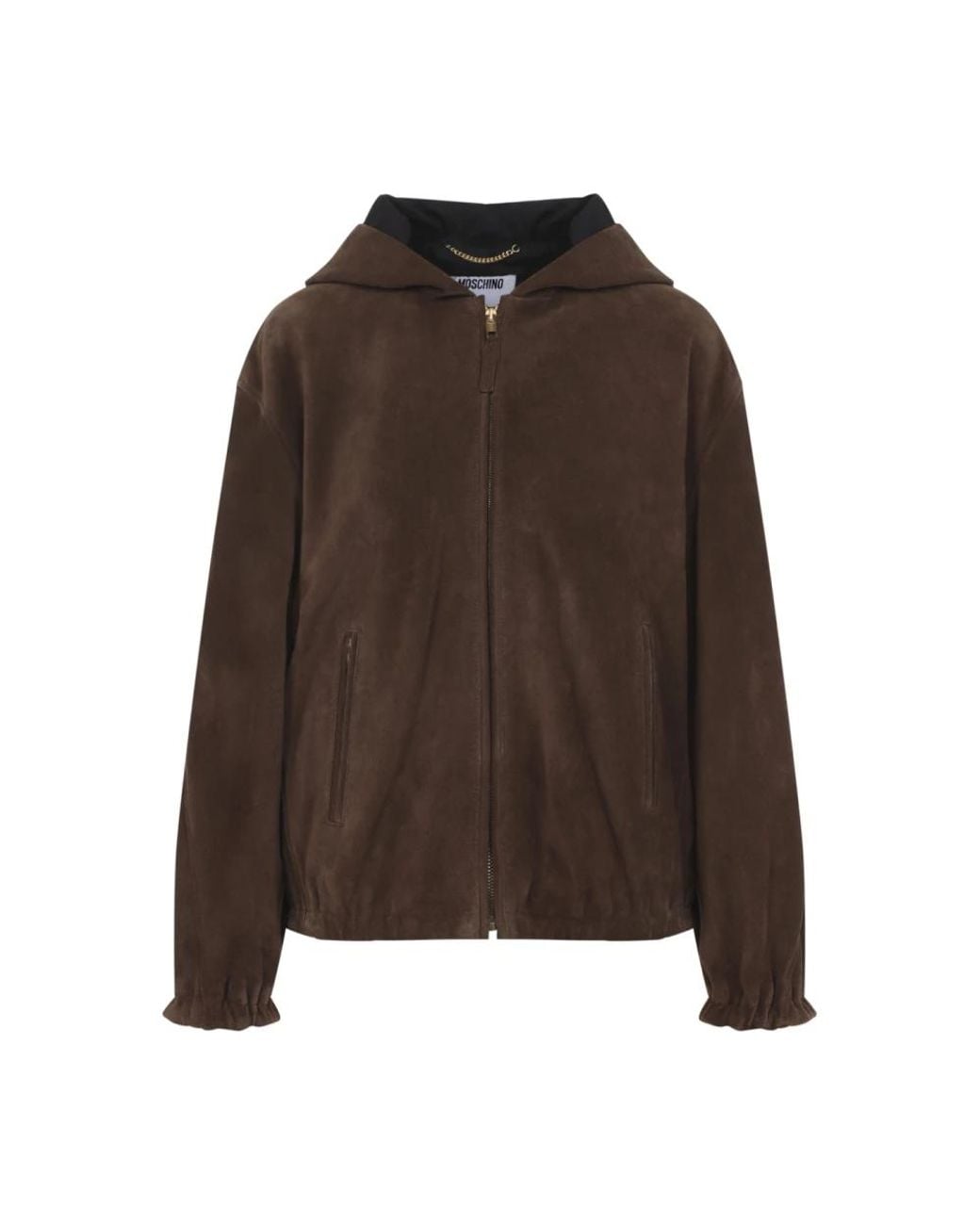 Moschino Brown Leather Jackets